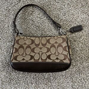 Coach Brown Signature Hand Bag